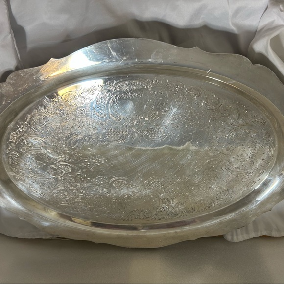 Vintage 5-Piece EPC Poole Silver Co 150 Elegant Silverplate Tea Set and Tray - Picture 2 of 16